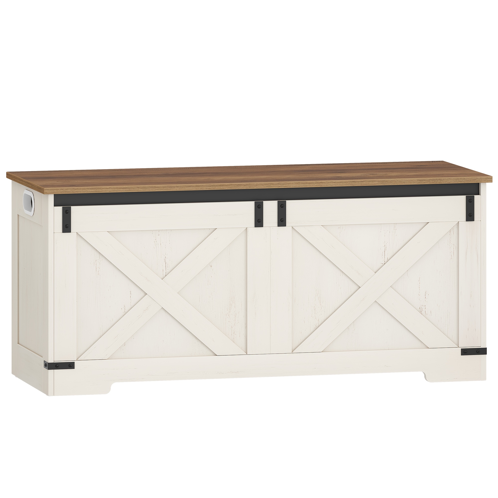Storage Box, Shoe Bench, Storage Bench, Chest With 2 Safety Hinges, Barn-style Storage Cabinet, 40 X 109 X 48.5cm, For Entryway, Bedroom
