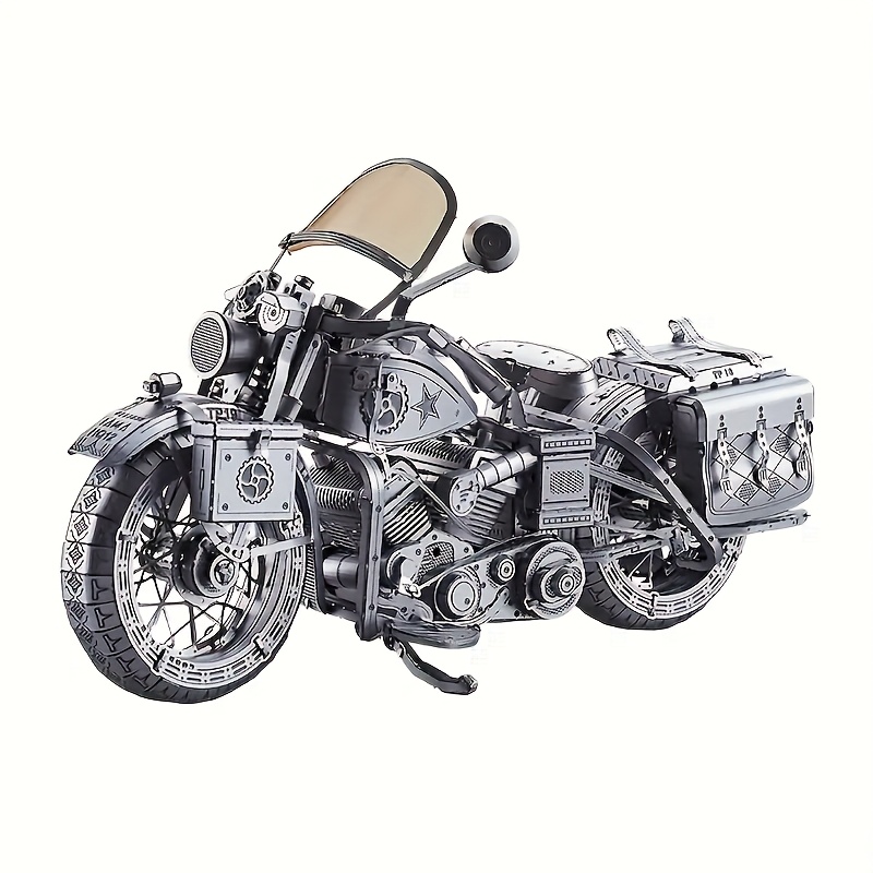 Image of Metal Motorcycle Model Replica - Miniature Motorbike Statue, Desktop Decoration Suitable For, Office, Collector' Display - Metal Figure