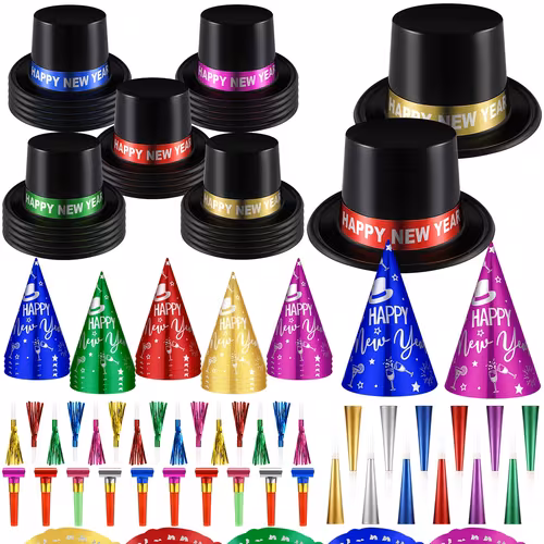 New Year Eve Party Supplies 100pcs Hats