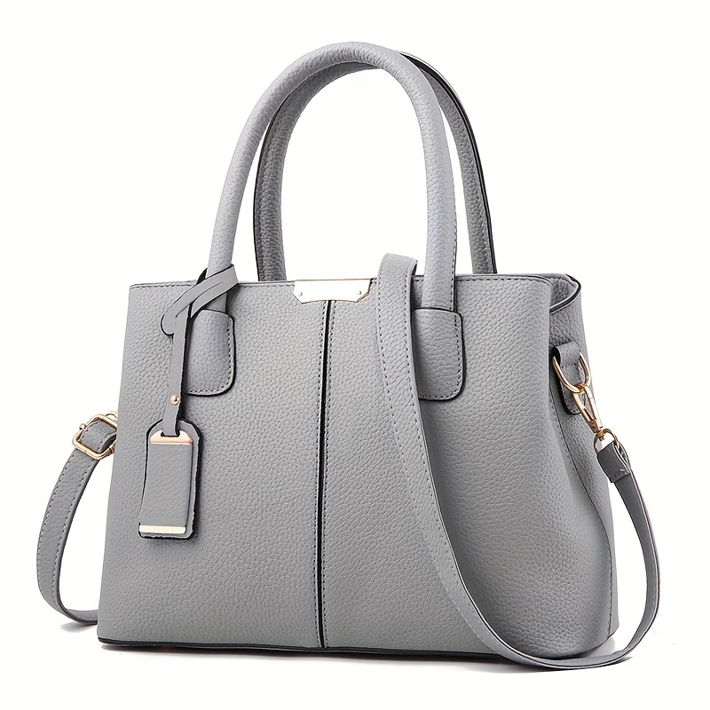 

1pc, Fashionable Large Capacity Tote Handbag, Casual Style, Pu Leather, Versatile Shoulder & Crossbody Bag