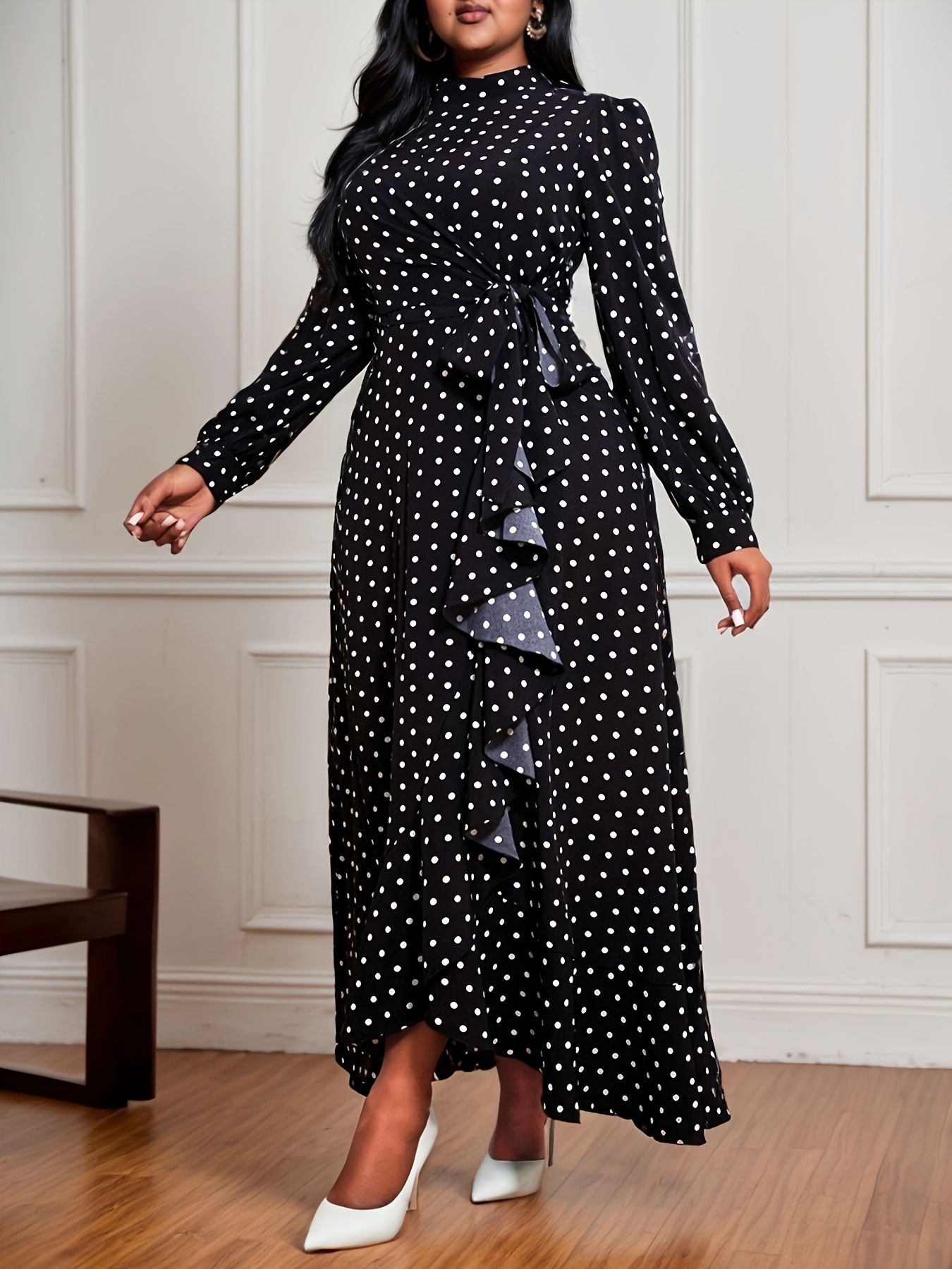 sachin and babi light blue dress Floral Plus Size Waist Tie Shirt Dress