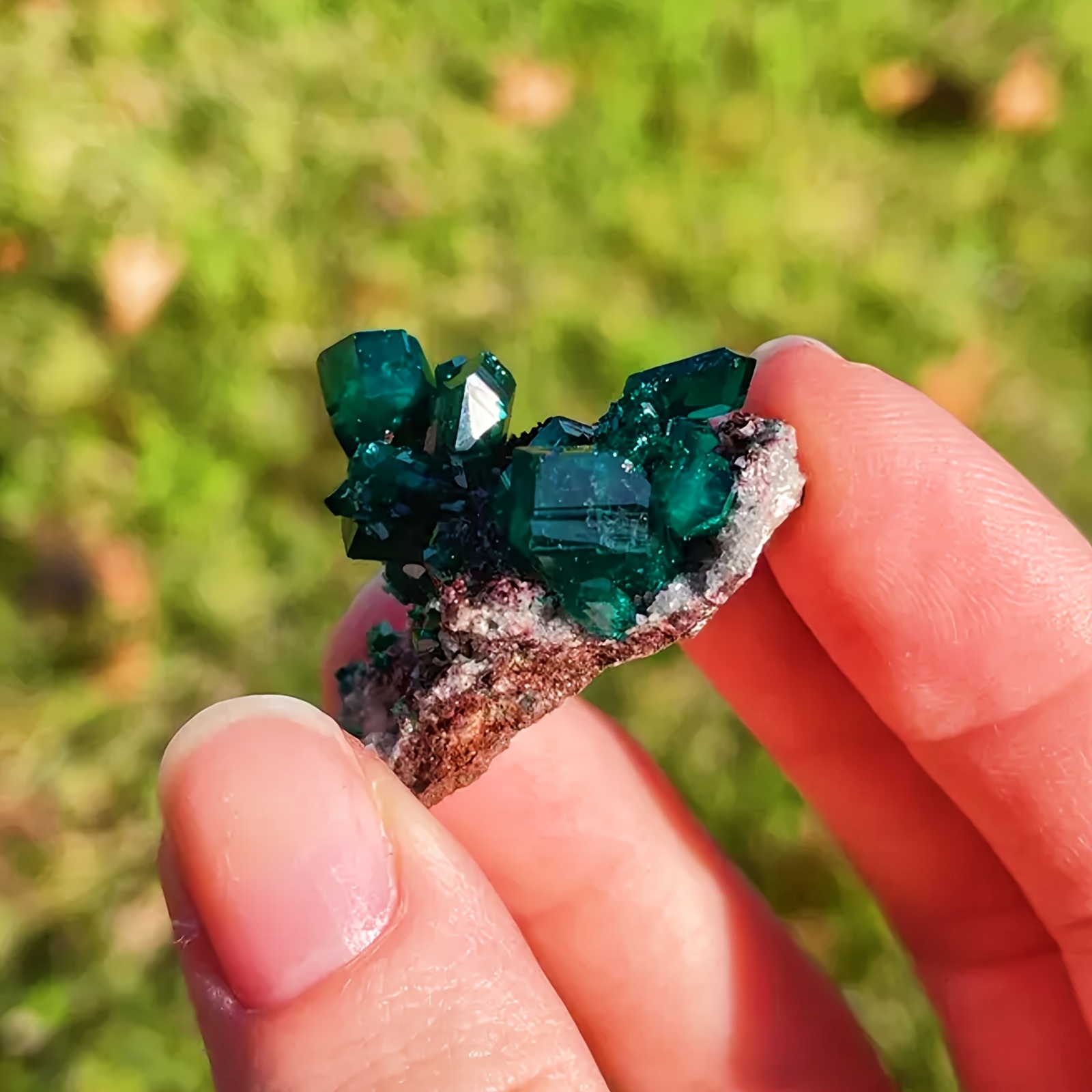 Natural Green Diopside Artificial Crystal Cluster, Rare Deep Green Specimen