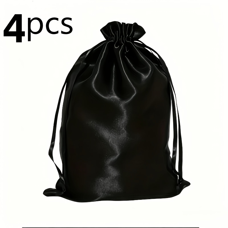 TEMU 4pcs, Sacs à main vierges, Sacs de rangement anti-poussière, Pochette à cordon en velours côtelé doux à face respirante, 13.8 X 9.8 pouces, Sacs