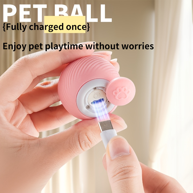 Smart Obstacle-Avoiding Pet Ball, Soft Silicone