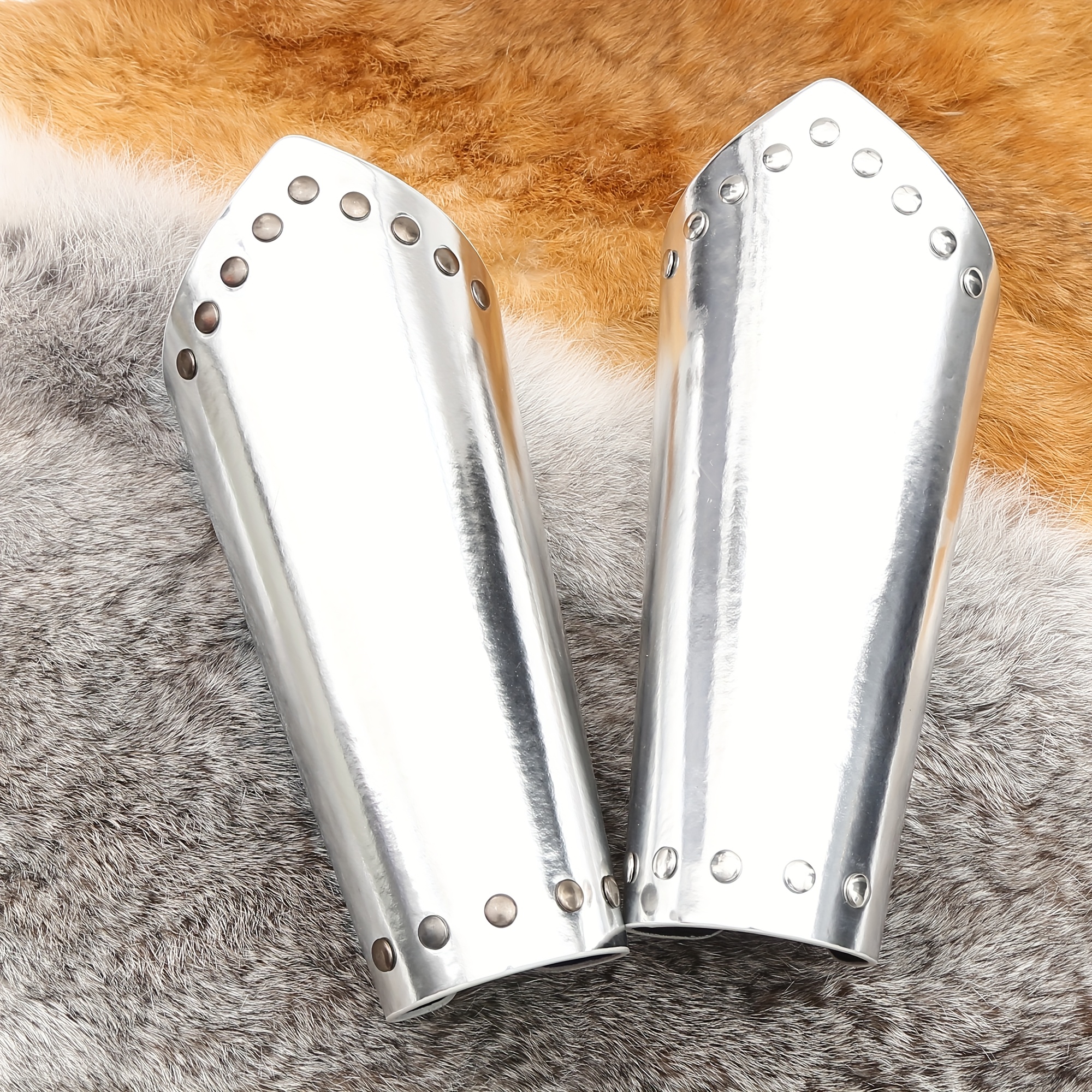 TEMU 2 stuks Middeleeuwse Retro Polsbeschermers, Geschikt voor Viking Cosplay, Rollenspel, Podiumoptreden, Cosplay