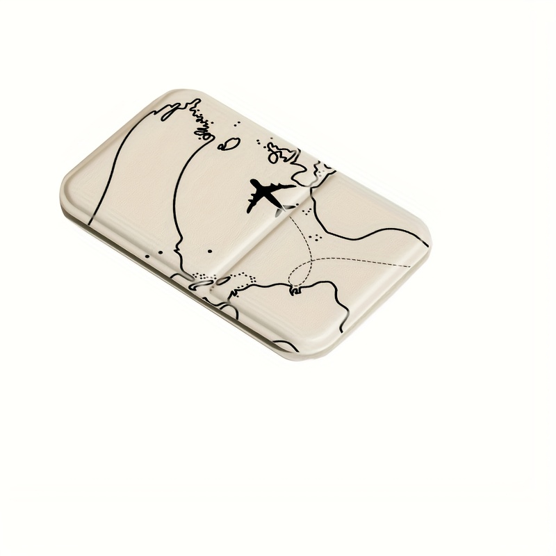 Airplane Mapmirror Makeup Mirror Foldable Cute Ins Desktop Student Dormitory Makeup Mirror Anti Fall