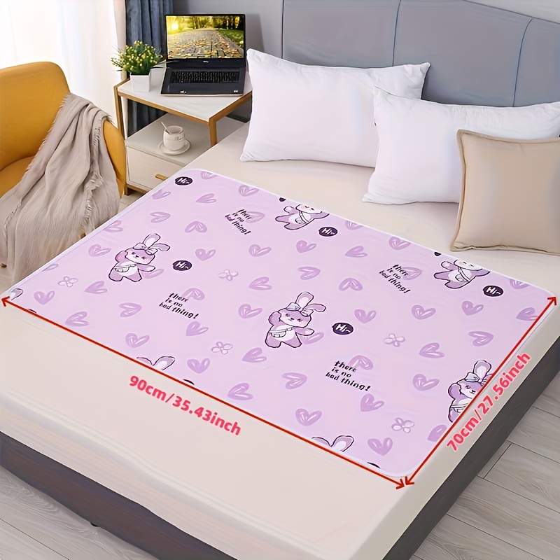 item picture adult incontinence pads bed protectors non slip washable urine isolating mattress covers with cute     fabric machine washable multi size for women elderly pets   purple bedwetting protection incontinence care home nursing home use absorbent layered protection comfortable bedding bedwetting solution discreet protection   pattern durable cover breathable material absorbent pad pet bedding womens incontinence incontinence