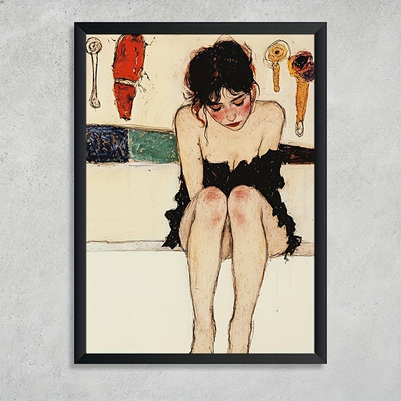 chinese dress ladies Blue Monday by Annie Lee | Iconic African American Art Print main image 1