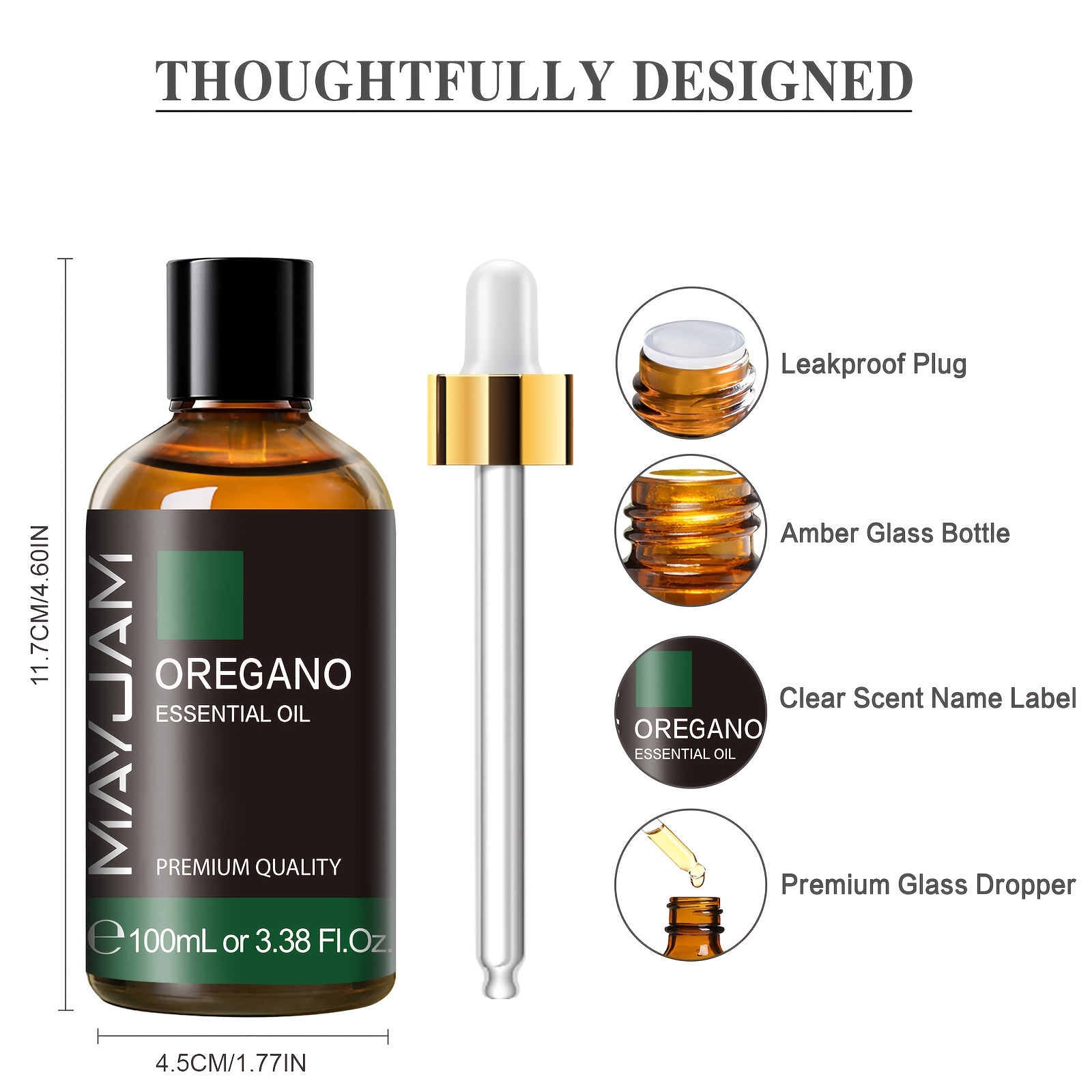 MAYJAM 1 kom 100ml Eterično ulje origana za aromaterapijski difuzor i ovlaživač zraka