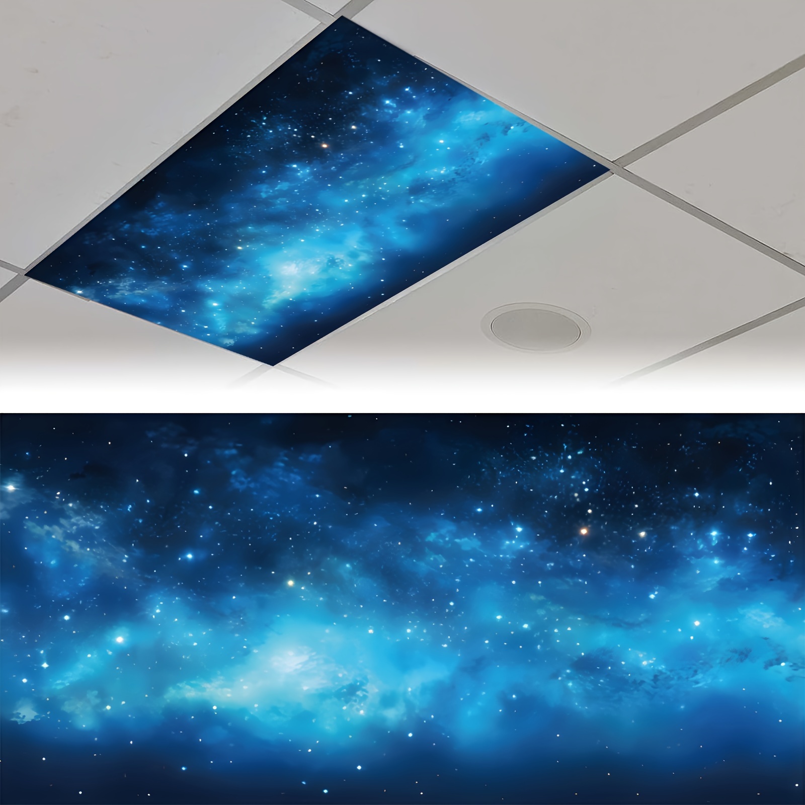 

River Magnetic Fluorescent Light Cover - , Glare For Classroom & Office, 24x48 Inches