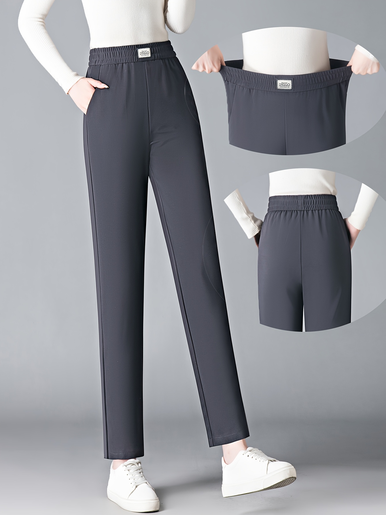 Pantalons courts gris pour Femme