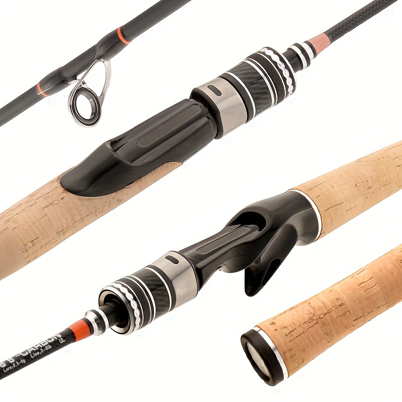 Ultra Light Spinning Carbon Fishing Rod Solid 2 Tips Enhance