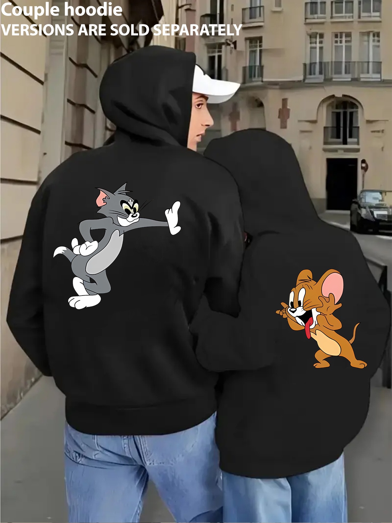 official couple's hoodie full back Temu Oman