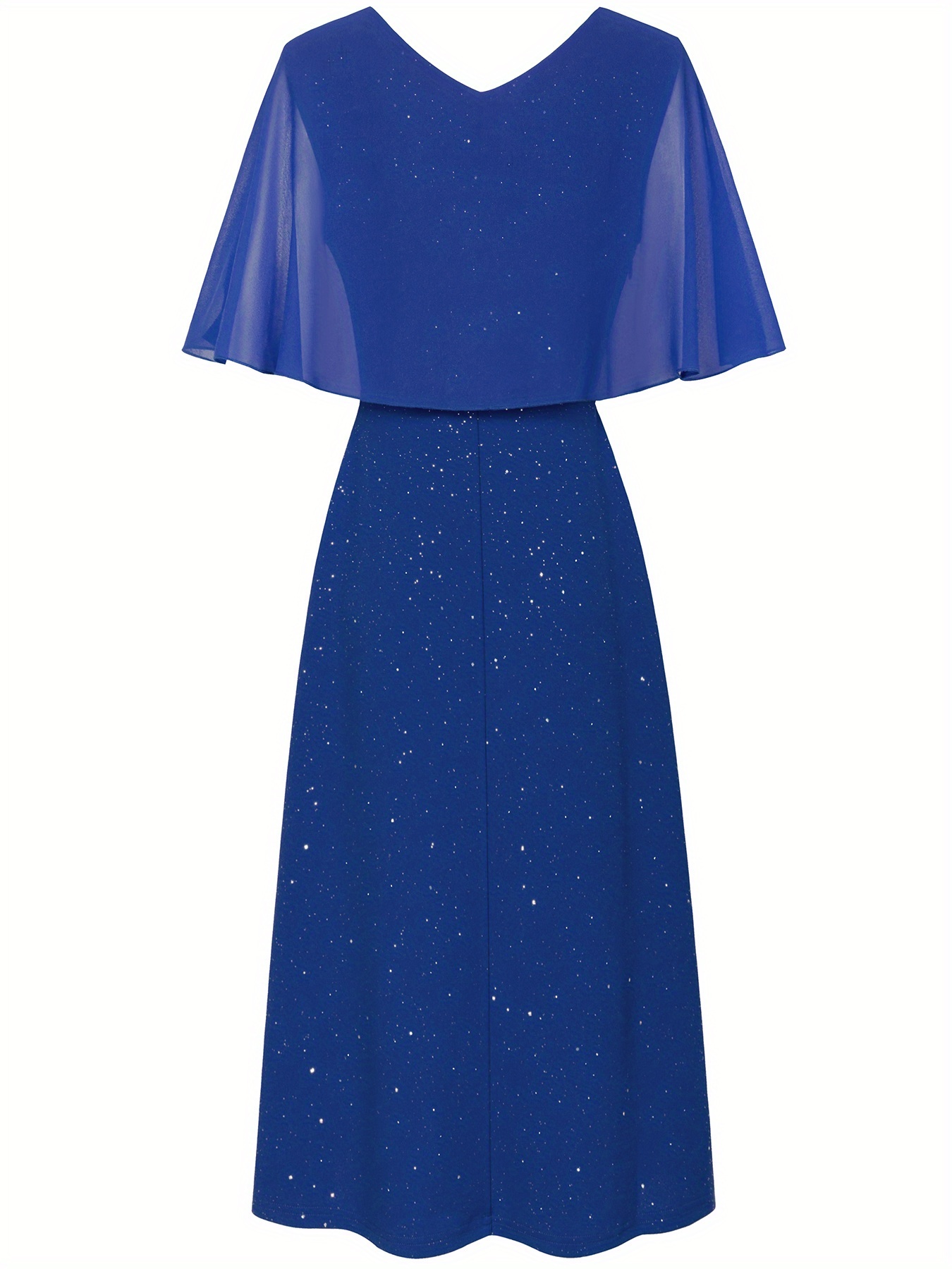 strapless open back dress Electric Blue Flamenco Dress - Unique Style Spanish Costume main image 0
