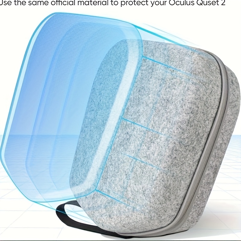 New Arrival: Oculus Quest 2 VR Eye and Controller Storage Case - Durable Synthetic Faux Fur, Shock-Resistant, with Full Access to All Your VR Essentials, VR Accessory Storage|Secure Storage Case|Faux Fur Case, VR Accessories