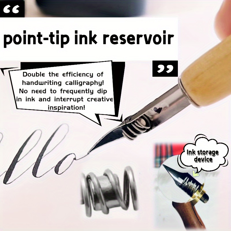 

1pc Dip Pen Ink ! Increase Of Dip Pens, Point Tip Ink , English Calligraphy Hand- Dipping Tip