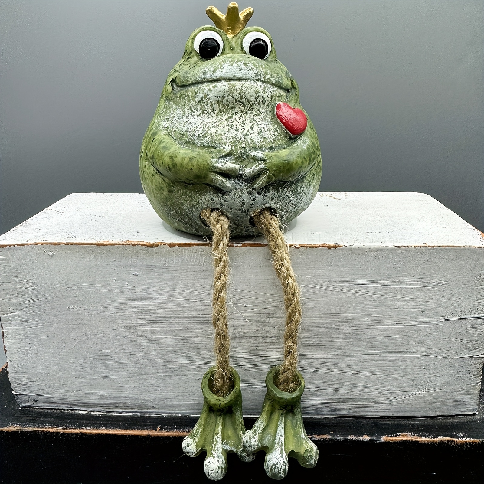 Image of 1pc, Cute Resin , Garden Statue Decoration, Outdoor Indoor Patio Lawn Porch Decoration Novelty Gifts, Valentine's Day Gifts, Suitable For All Kinds Of Festivals