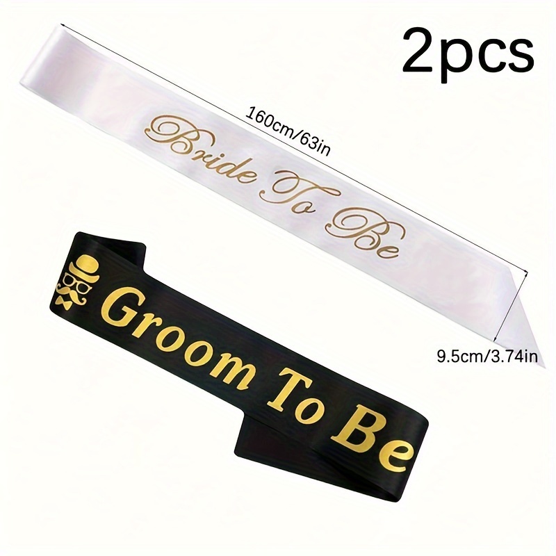 2pcs Fashion Wedding Straps Wedding Party Bride Groom Single Party Ceremony Bands