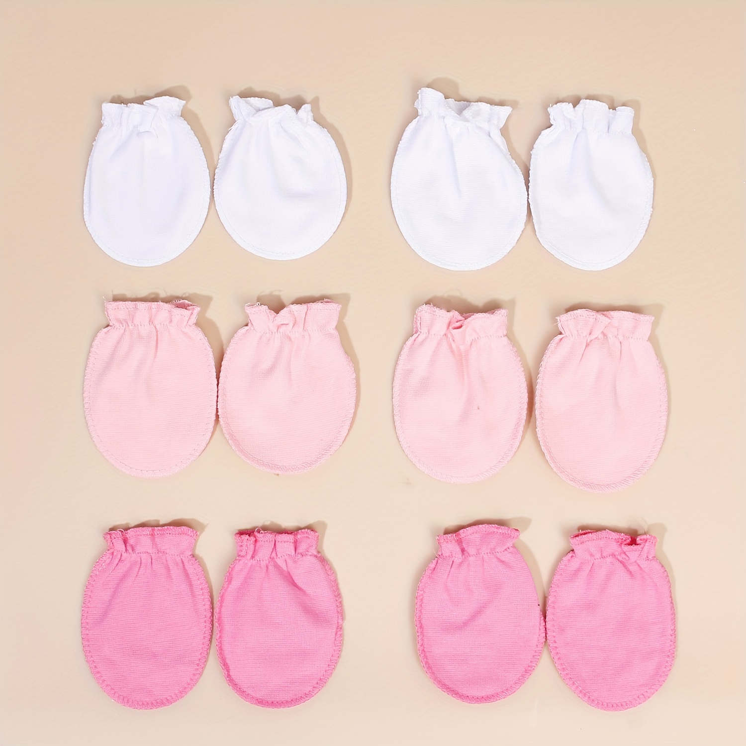 6 Pairs Of Multi-colored - Gloves For Infants, Suitable For Newborns Aged 0-3 Months