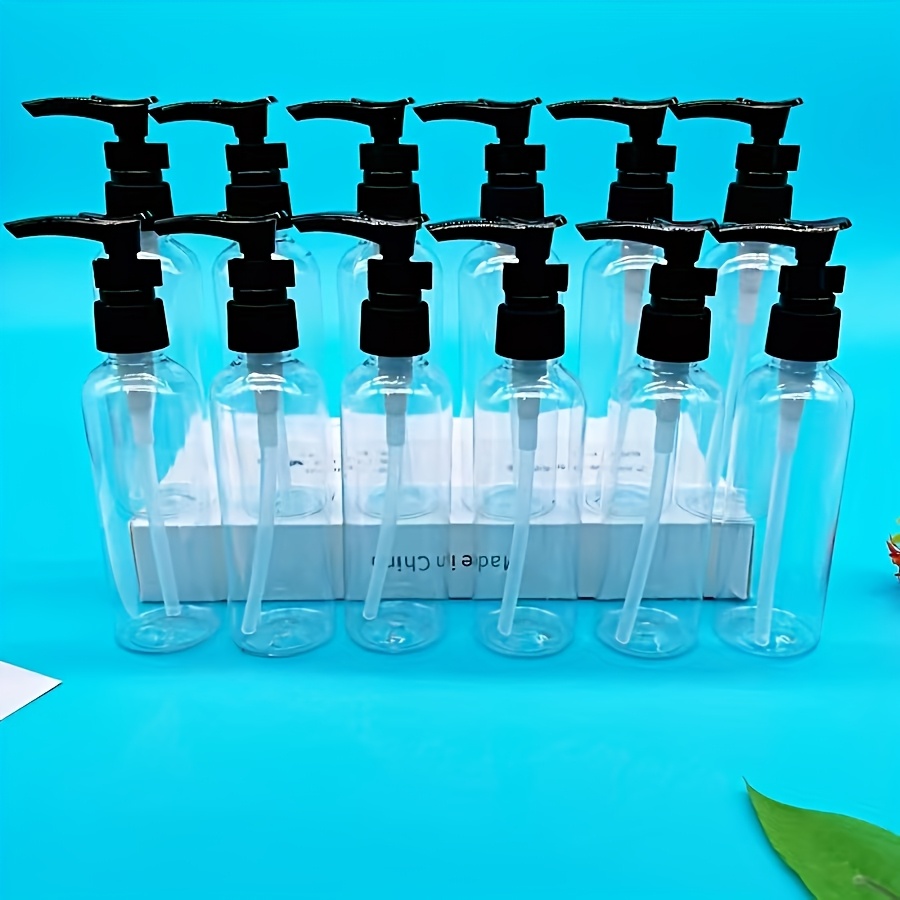 TEMU 12 piezas de botellas de viaje de 100 ml/60 ml/30 ml - Tubos de para cosméticos y almacenamiento de loción en el baño