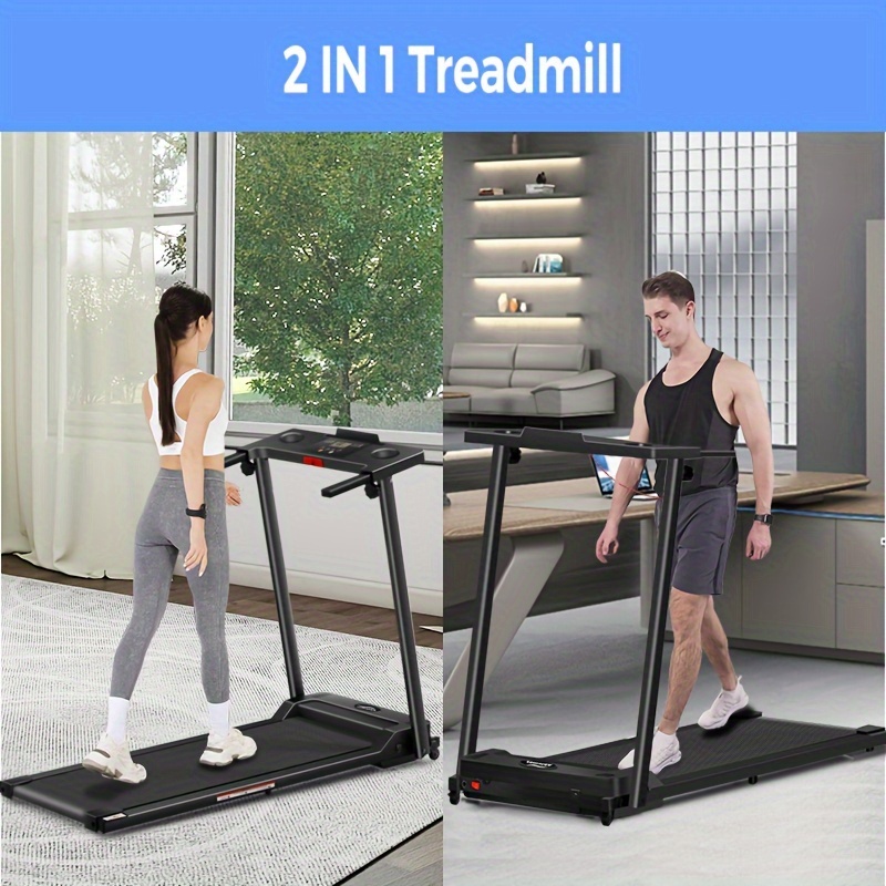 Factory-direct Deal of household folding treadmill, with a load capacity of 300 pounds, power of 3.0 horsepower, speed of 6.2 miles per hour, silent type, equipped with handles. It is an ideal choice for Women's fitness.