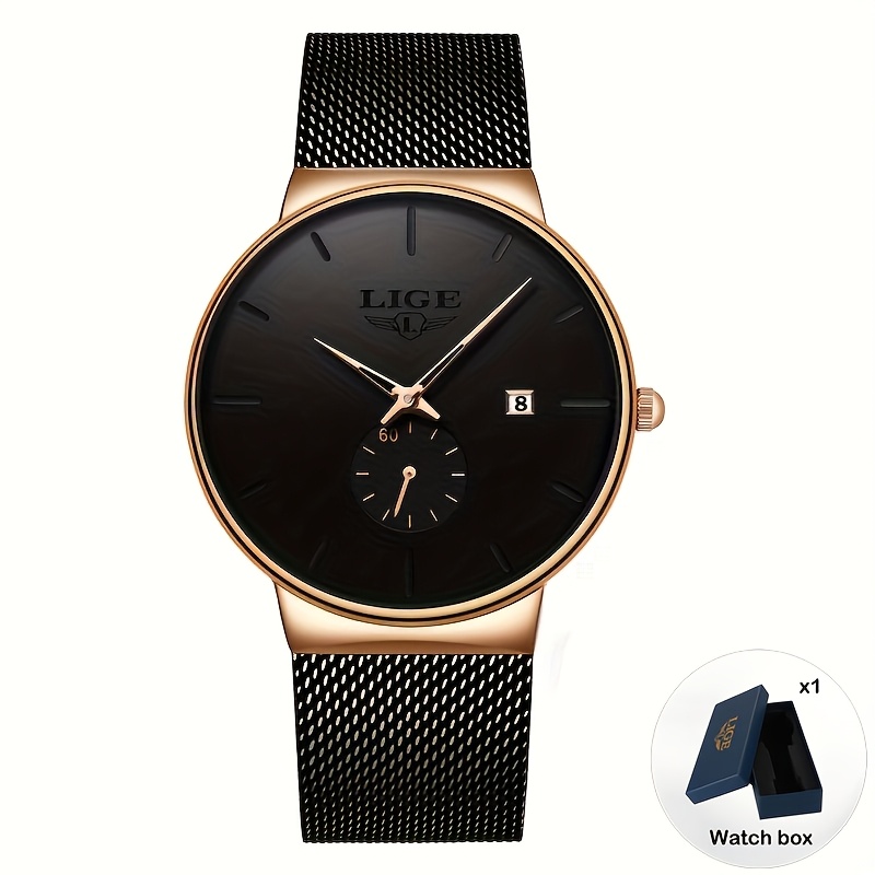 Lige Women's New Style Quartz Watch - A Sports With Stopwatch, Calendar, And Stainless Steel