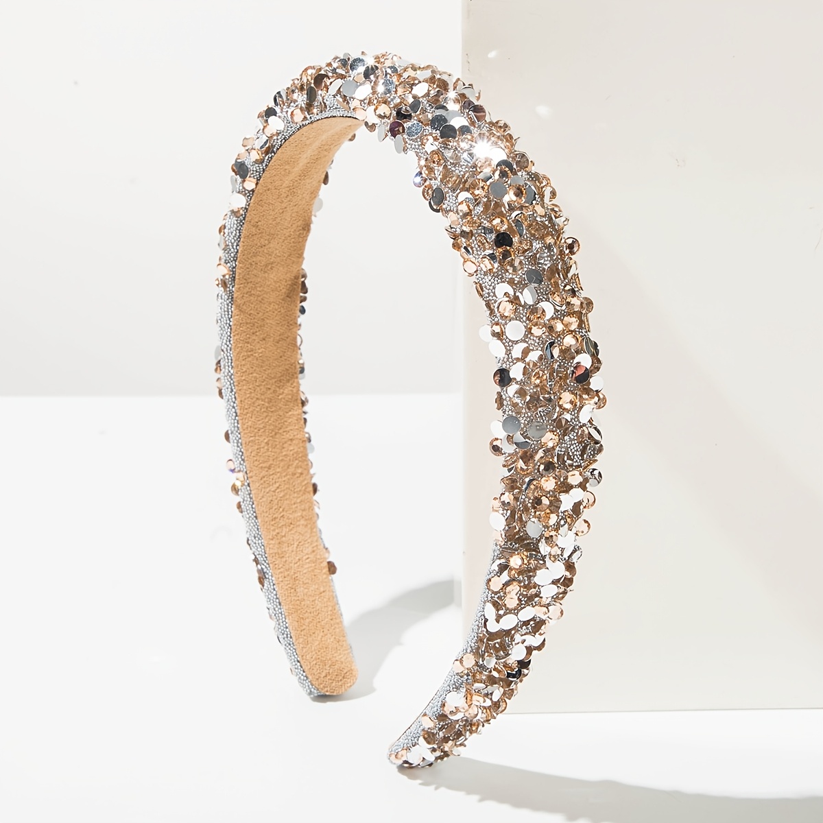 TEMU Fascia per Capelli Donna Stile con Bordi in Strass - Tiara , e Retro per , , Matrimoni, Feste e Uso , Elegante per Matrimoni, Feste e Uso