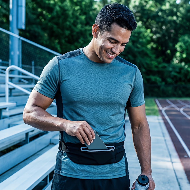 Running Waist Bag - Lightweight See-through Phone Pouch With 3 Pockets, Adjustable With Reflective Strips, Suitable For Running, Hiking, Gym - Suitable For Men And Women. , Running Additions
