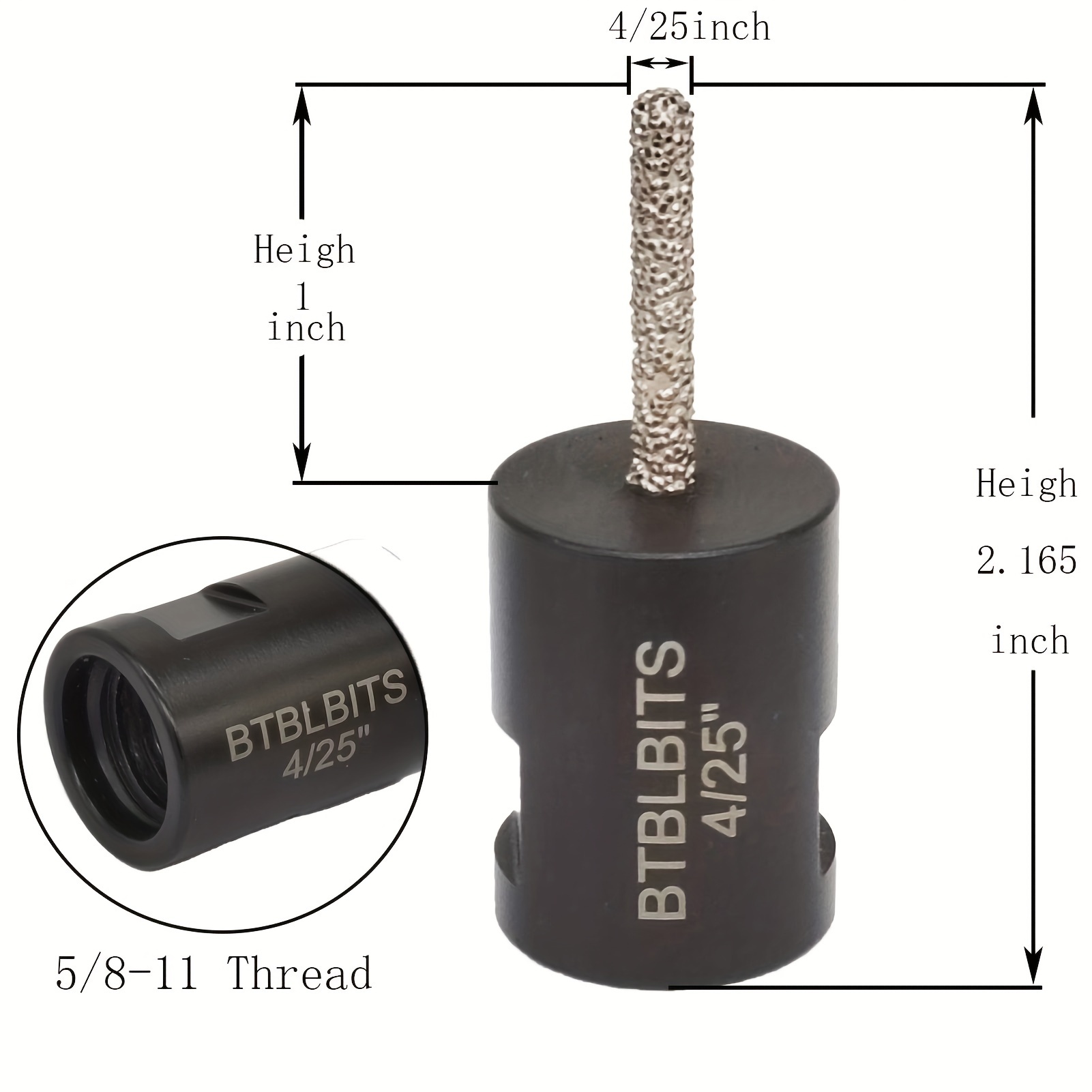 Diamond Mortar Bit Mortar Router Bits 5/8 11 Thread Temu
