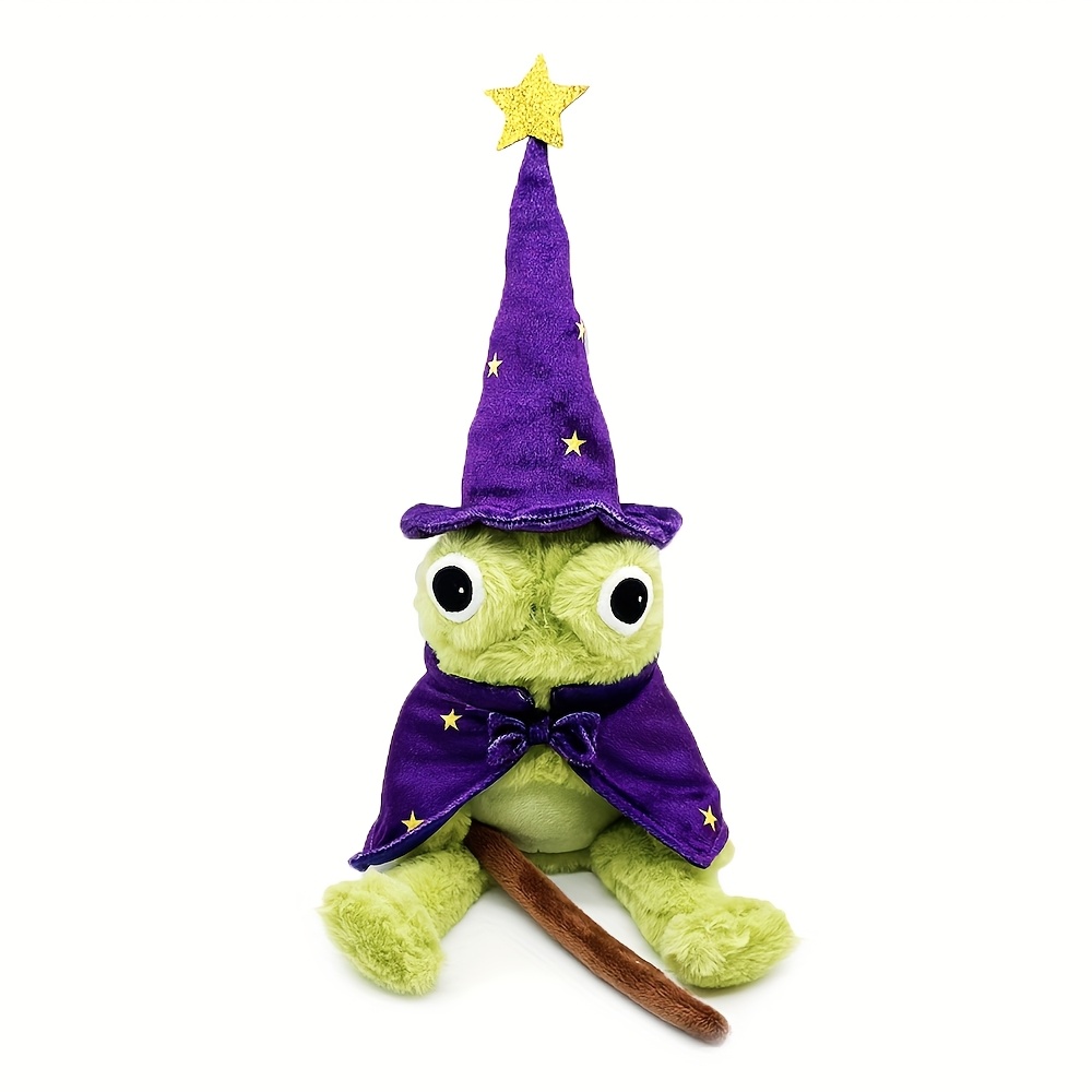 Moonlight Frog Wizard Plush Toy Perfect Gift For Christmas Halloween Decorate Room Scene Decor Festivals Decor Room: retailer-supplied image