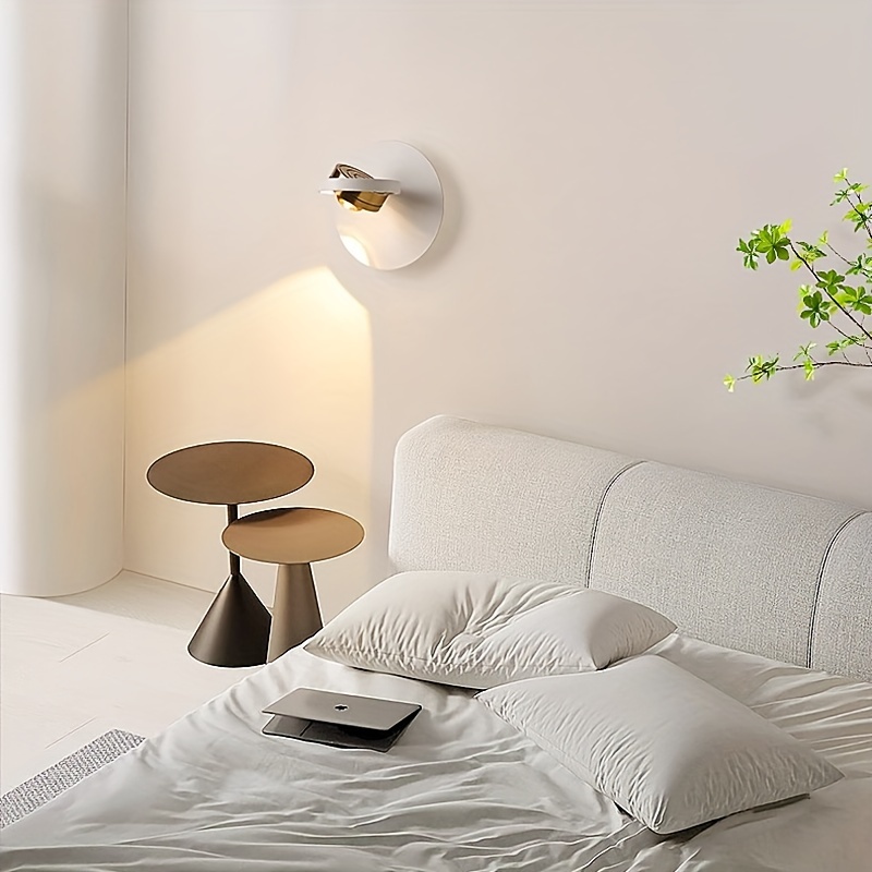 1pc Minimalist Art Decor Wall Lamp, Metal Eye-protecting Wall Light For 