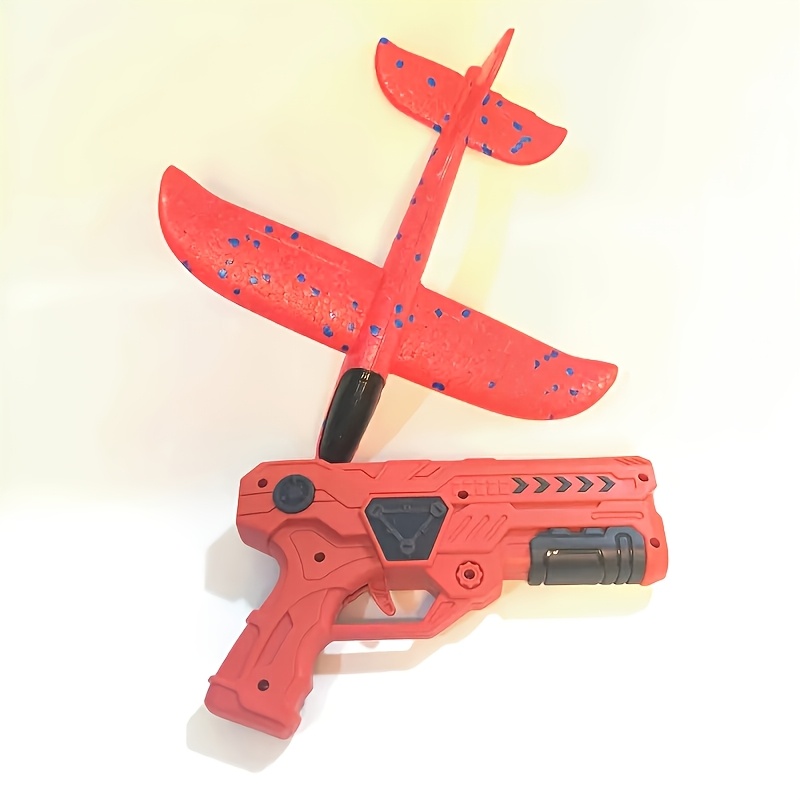 schaumstoff-flugzeug-abschussgerät-set für kinder –   sicheres flexibles interaktives spielzeug für draußen,   für den innen- außenbereich.   ausgezeichnetes geschenk zum kindertag, zu weihnachten zu halloween. ideal für sommerausflüge