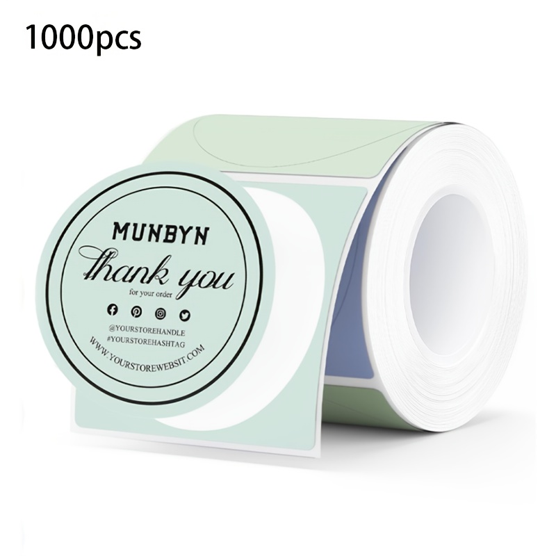 TEMU 250/500/1000pcs Custom Sticker Labels, Personalized Design, Disposable Stickers For Weddings, Birthdays, Corporate Brands, Decorative Stickers,