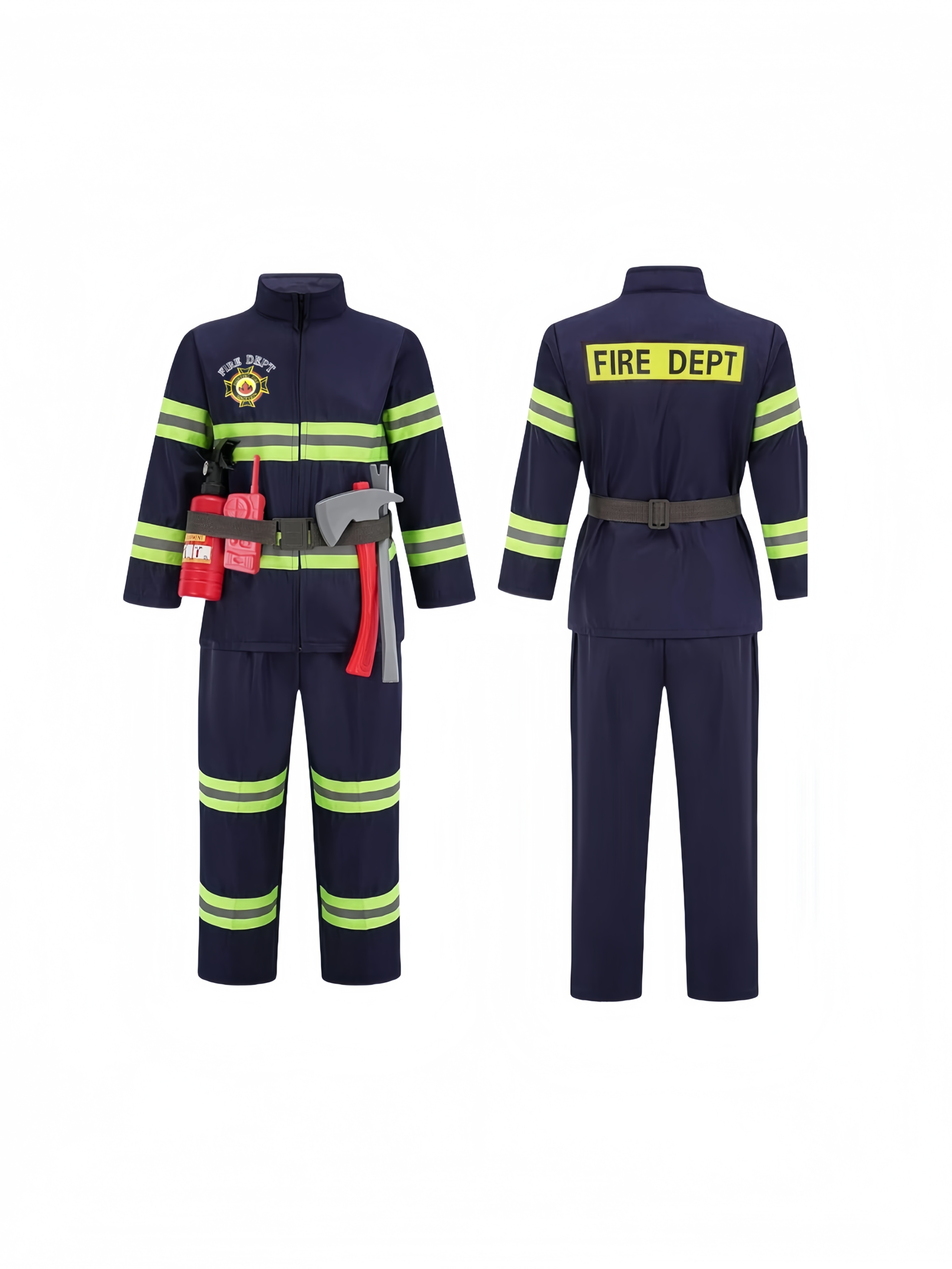 firefighter outfit fireman dress role play - Temu Bahrain