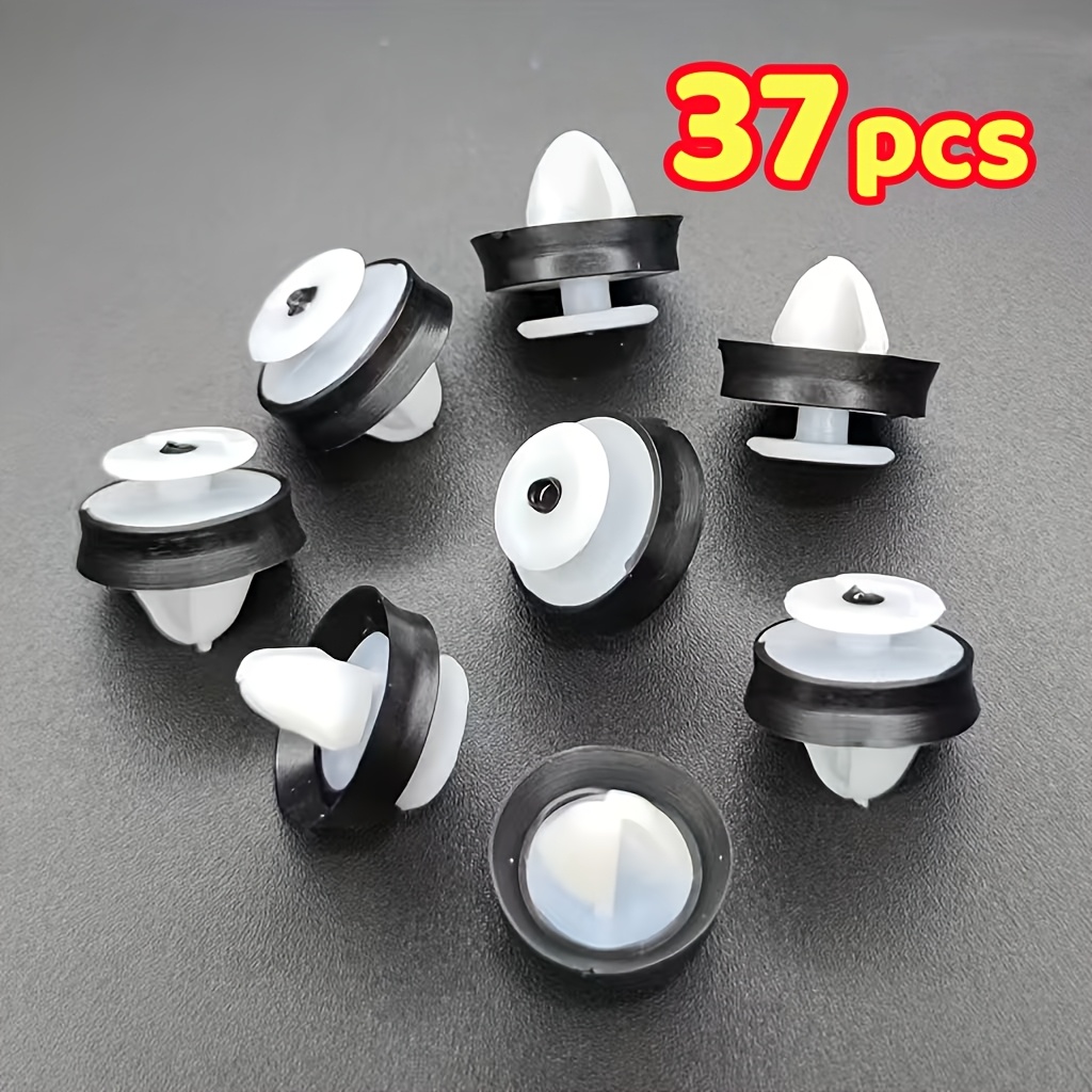 TEMU 37pcs Plastic Clip Set For Automotive Door Trim Strips Suitable For For Peugeot For Renault Vehicles Replaces 6991y8 9341pf 7703077469