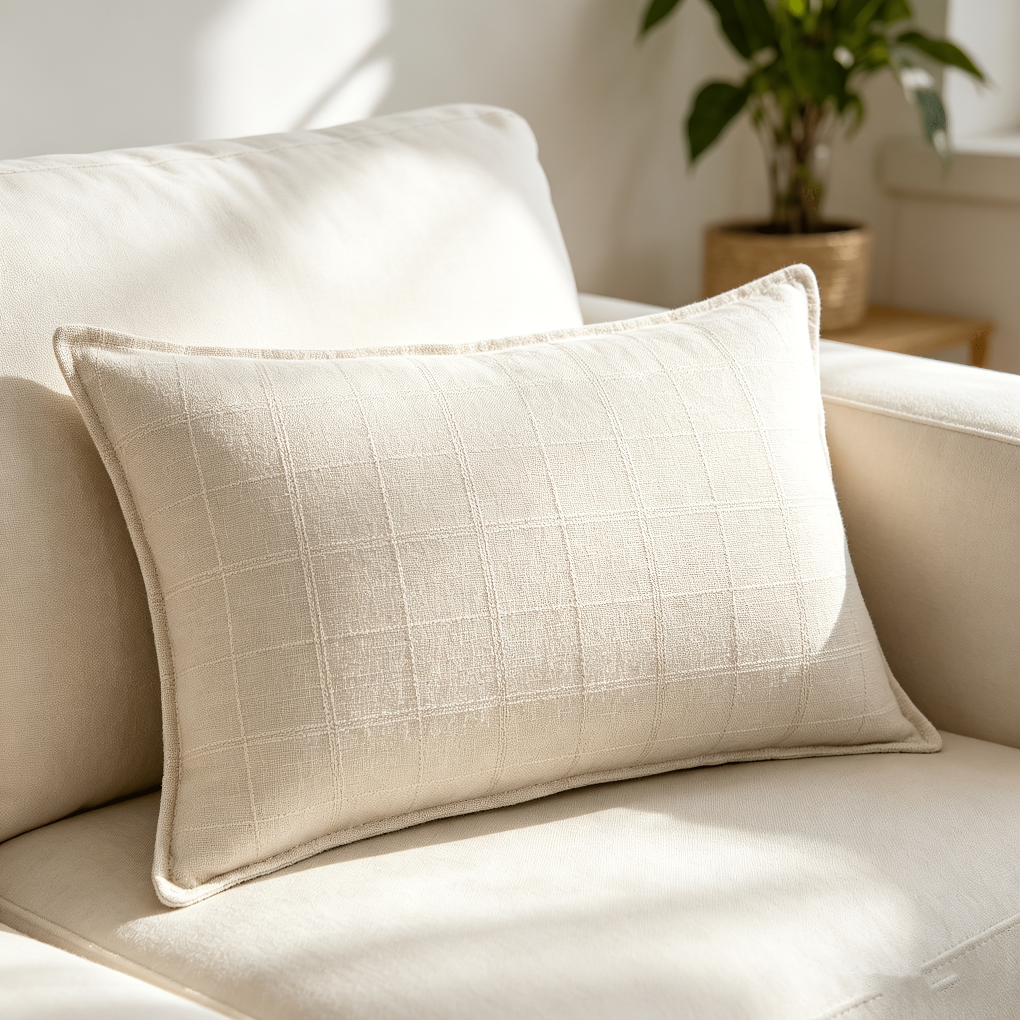 TEMU 1pc Square Piping Craft Pillowcase, Cushion Cover, Bohemian Style With Zipper Closure, Machine Washable, Suitable For Sofa Bedroom Living Room