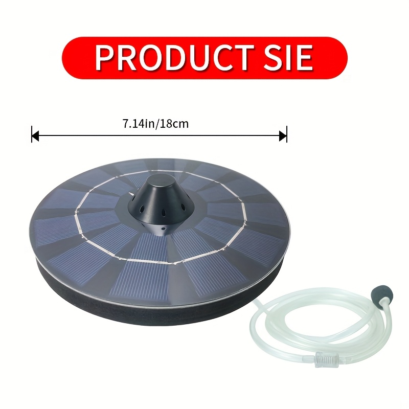 E-shop Solarbetriebener schwimmender Fischteichbelüfter, Sauerstoffpumpe für Garten- und Koi-Teiche, ideal für die Sauerstoffversorgung im Außenbereich