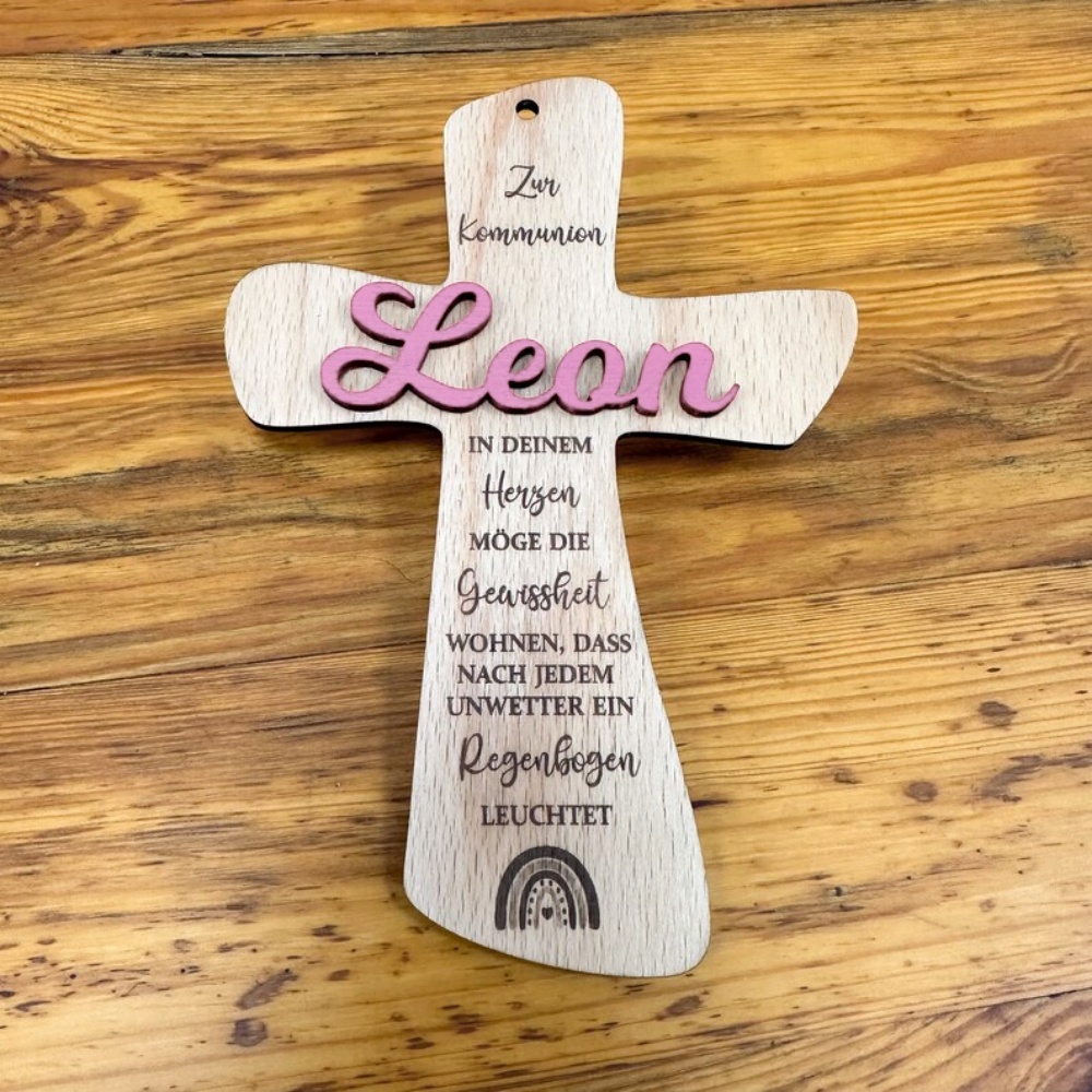 Custom Wooden Cross For Communion, Gift, Handcrafted Room Decoration