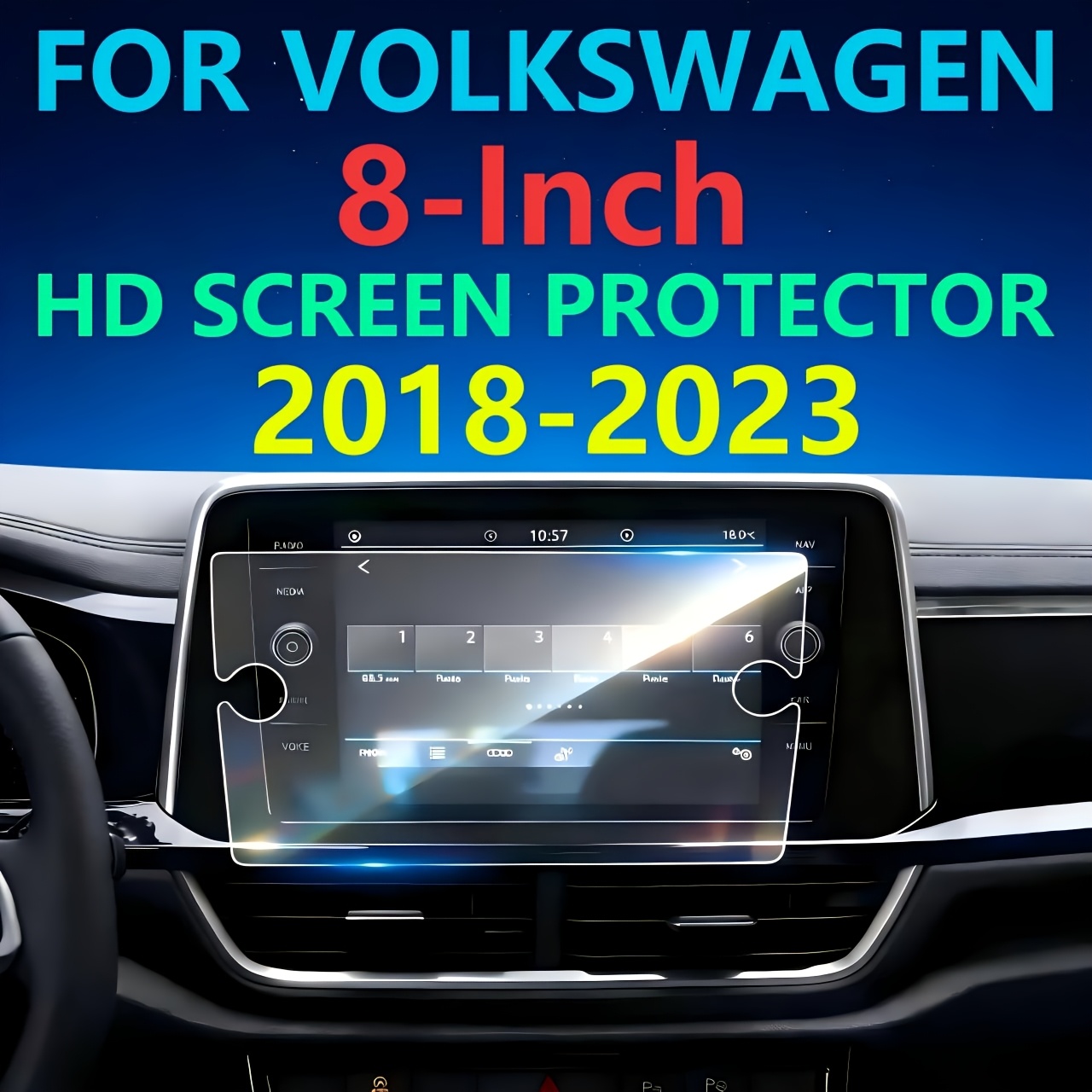 TEMU For 2017-2024 Most Car Models Car Touch Screen, Screen Protection Film Providing And Scratch Resistance