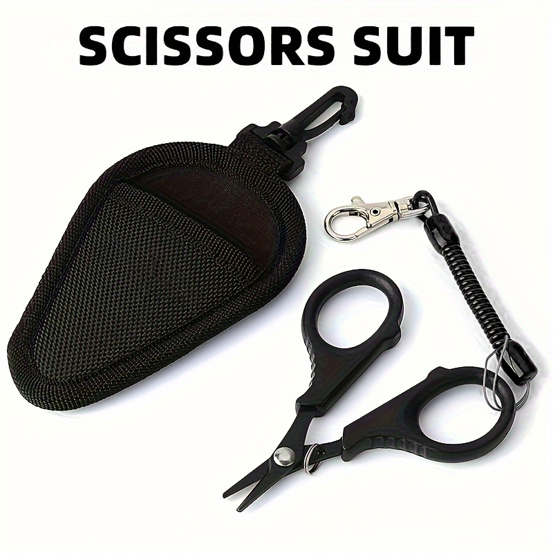 1pc Fishing Scissors - Small Stainless Steel Line Cutter - Rust-resistant Scissors - Outdoor Fishing, Without Battery