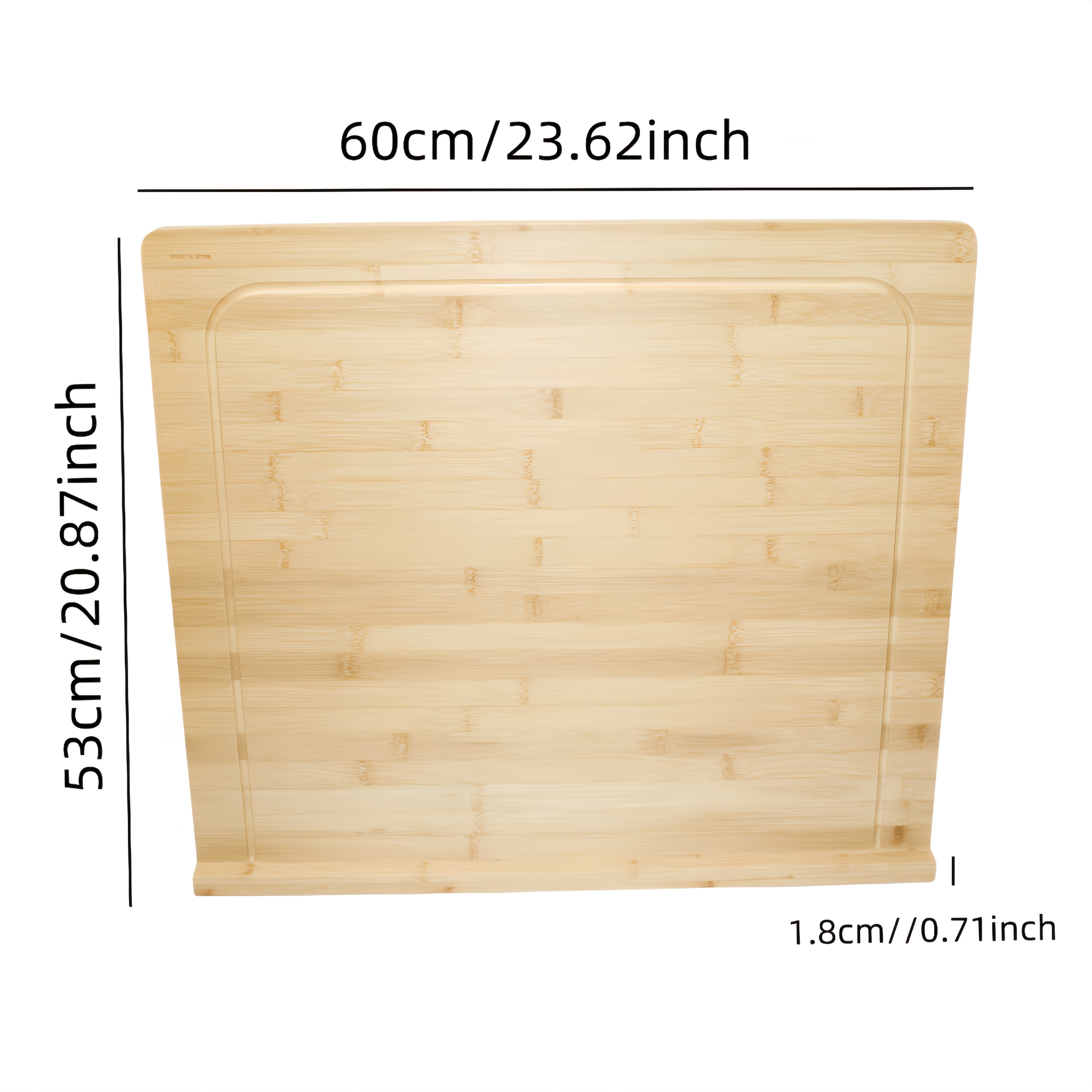 Image of Versatile Bamboo Cutting Board, Large Cutting Board, Suitable For Restaurant Kitchens, Outdoor Camping, Cheese Cutting Board, Bread Cutting Board, Vegetable And Fruit Cutting Board, And Panels