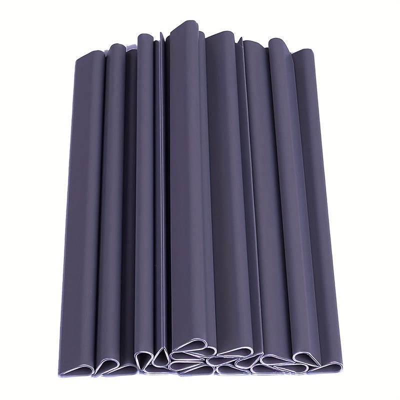 Image of Mounting Clips Clamp Bars For Privacy Film Privacy Screen Strips Wind Protection For Garden And Fence - Mounting Clips - 30pcs/pack