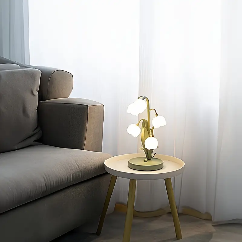 1pc bedroom bedside table lamp floral flowers rustic table lamp modern minimalist living room dining room ambient lamp study room desk table lamp night lamps hotel b b decoration sample room lamp home lighting table lamps details 3
