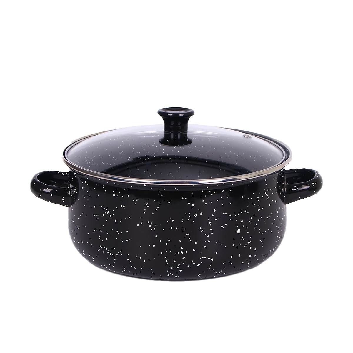 versatile enamel cooking pot set lightweight portable multi use for   soups compatible with induction gas stoves essential kitchen utensil details 9