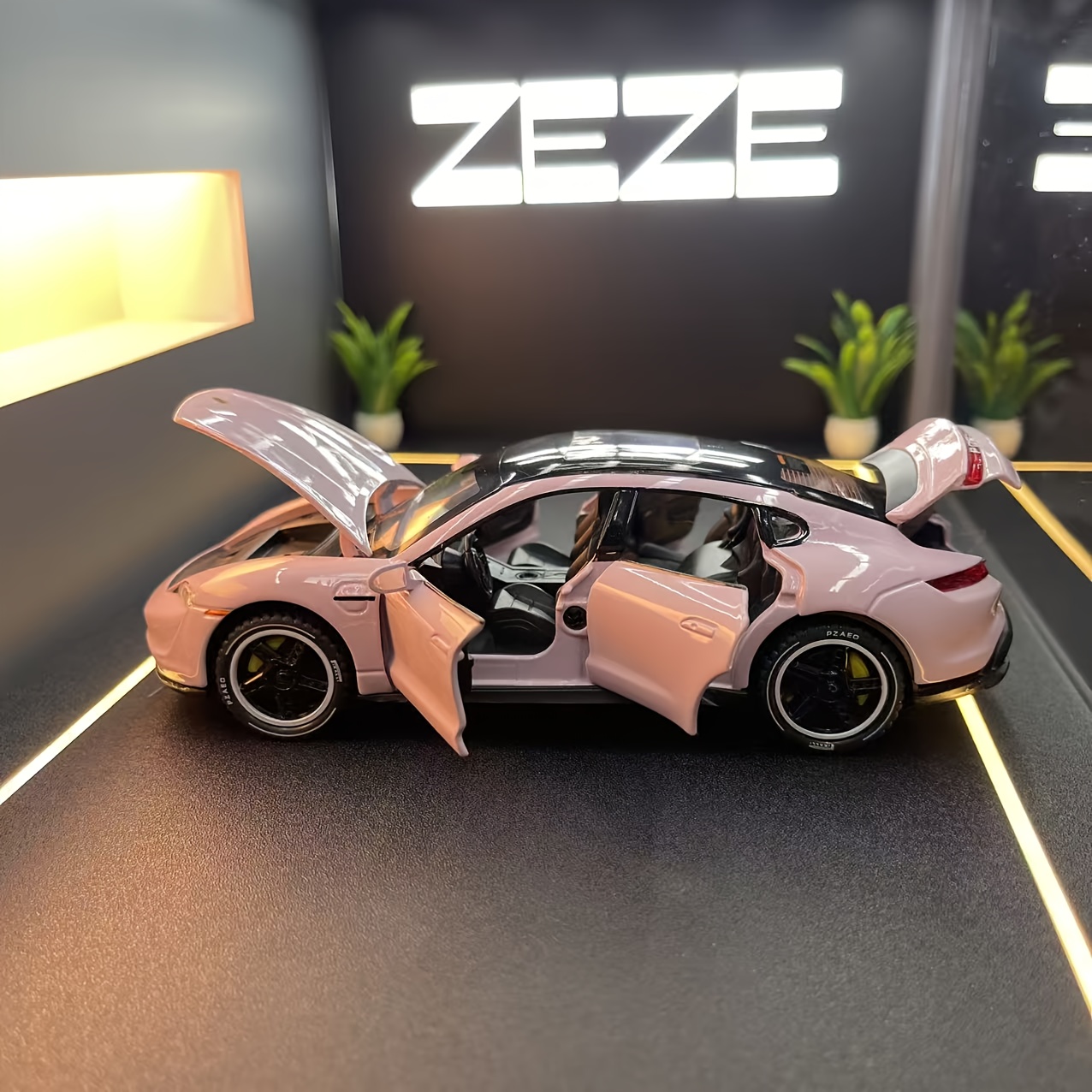 1:32 Scale Pink Alloy Car Model - Sleek Sports Car with  , Detailed Interior & Exterior,   Home Decor, Christmas & Thanksgiving Gifts, Car Decor, Best for Christmas,   Thanksgiving, Diecast Model Car, Car Models