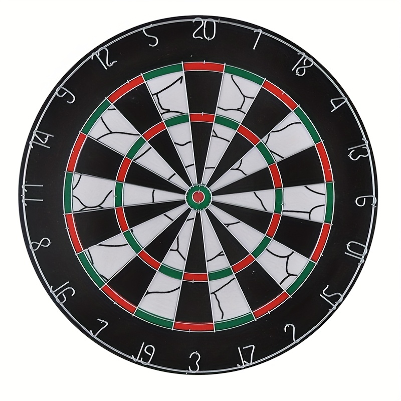 Extra groot, dik, dubbelzijdig dartbord van 45 cm (18 inch) met 6 darts