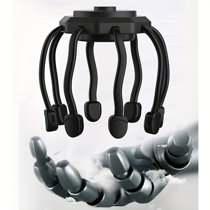 ultra scalp massager electric octopus scalp massager with 3   360 degree head massager scalp stress relax electric massage claws portable head scratcher massager black Product details 6