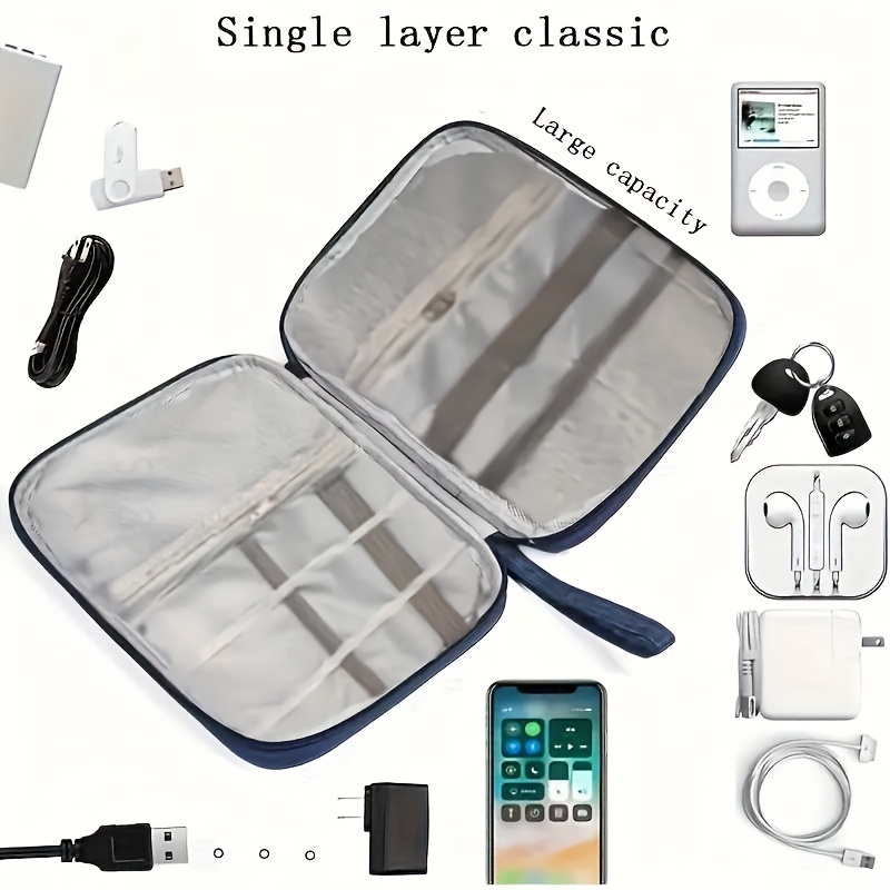 

Waterproof Portable Data Cable Storage Bag Hand Anti-collision Headphone Storage Bag Multi-functional Usb Flash Disk Digital Bag