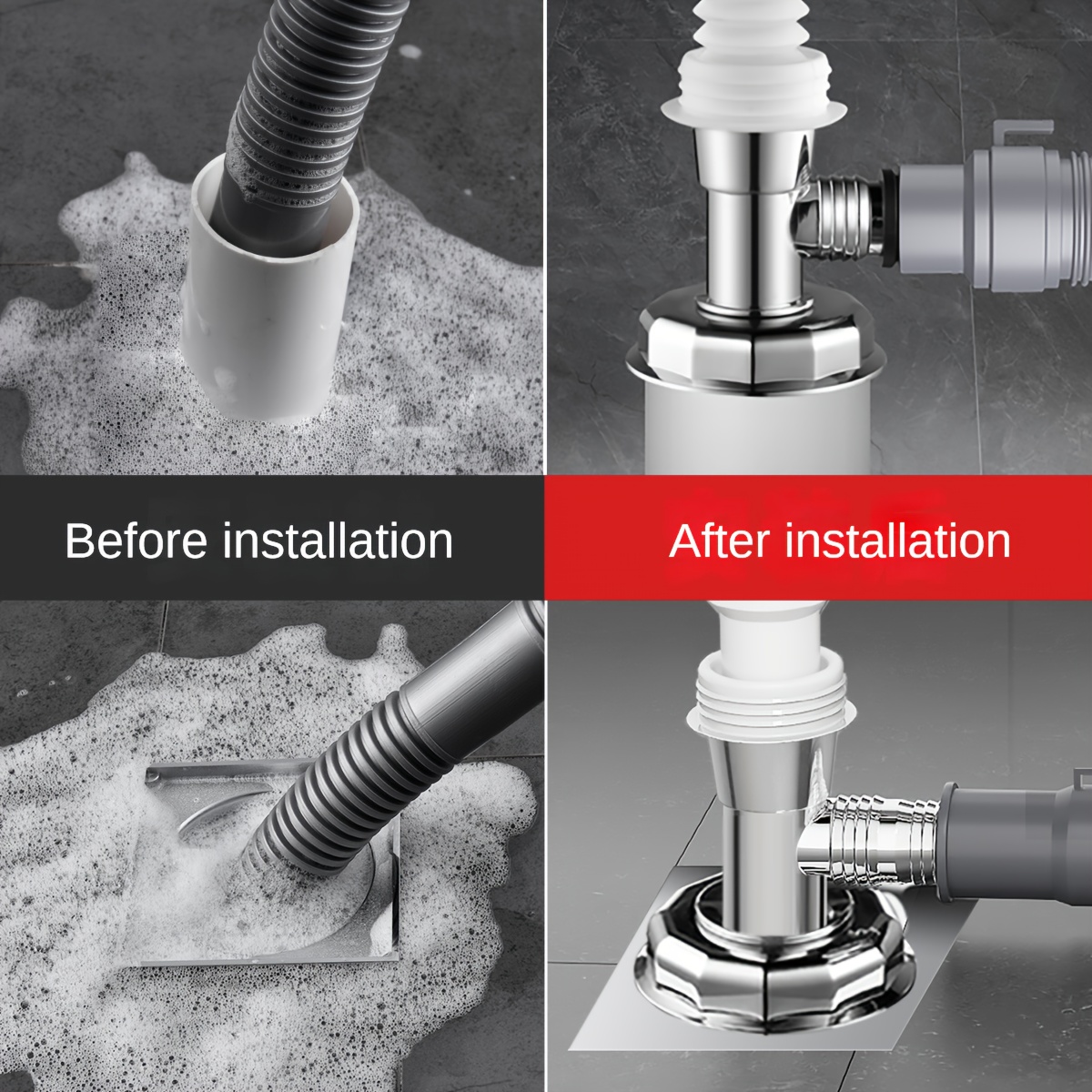 Washing Machine Drain Hose Adapter Anti odor 3 way Water Temu