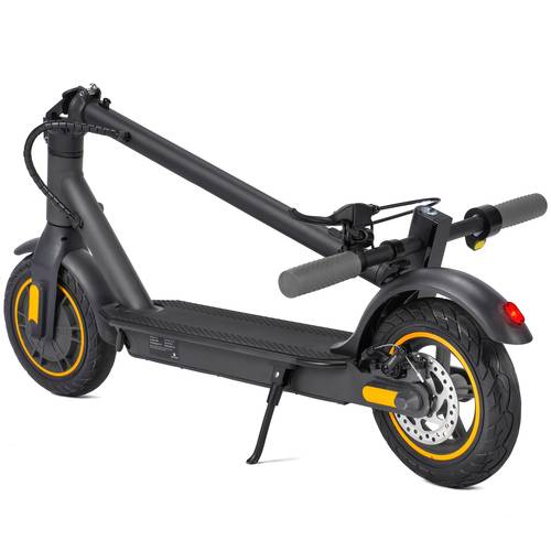 electric scooter 500w motor 19 mph speed 22 miles range foldable design with 10 solid tires portable commuter scooter